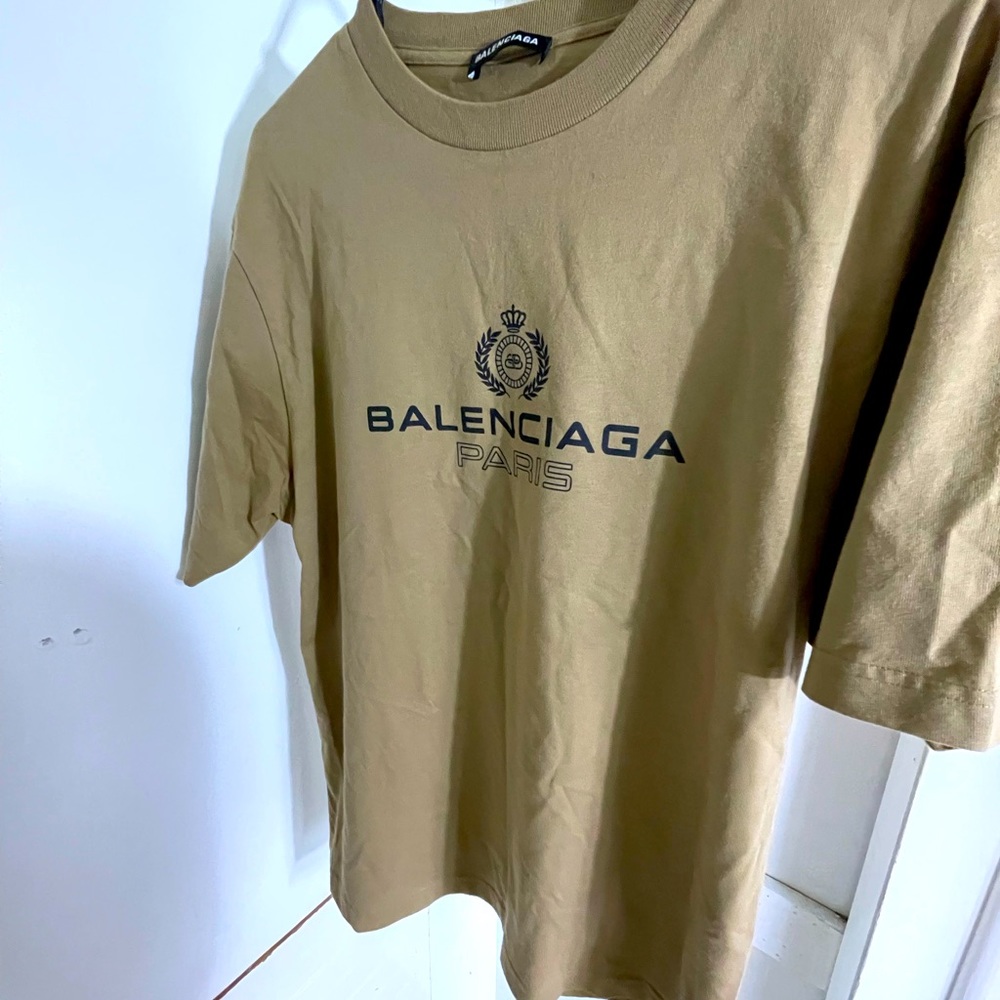 BALENCIAGA OVERSIZED TSHIRT TAN